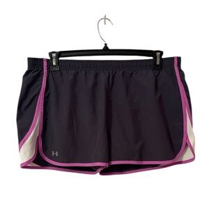Under Armour Gray & Purple Athletic Shorts